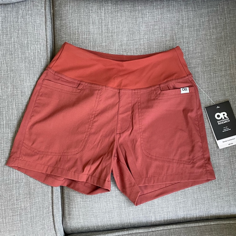 Outdoor Research Zendo Women's Rust Athletic Shorts NWT